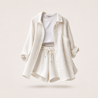 Santorini Crinkle Co-Ord Set