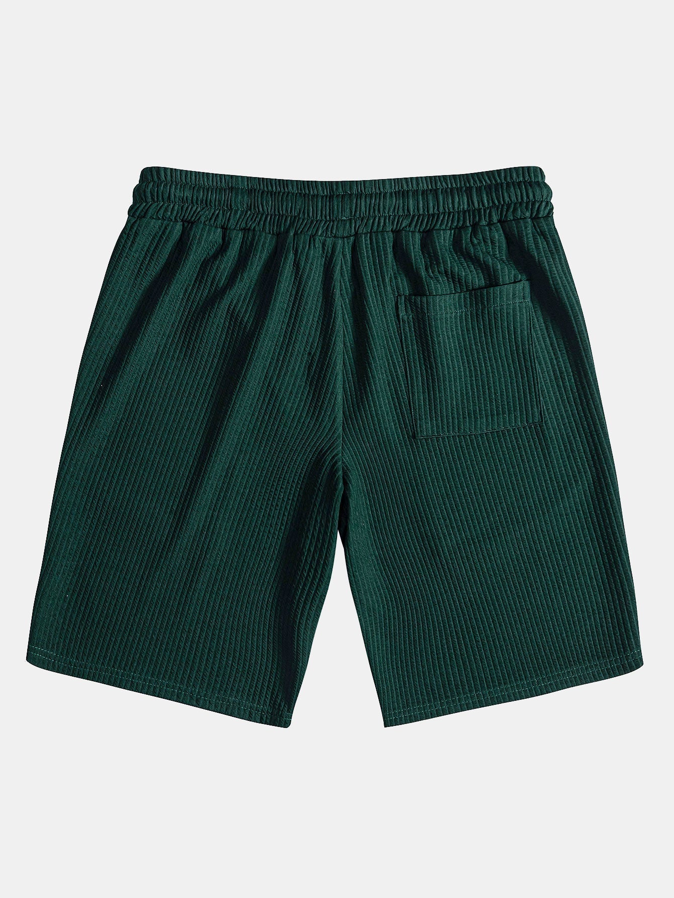 Strukturiertes V-Ausschnitt-Polo & Shorts