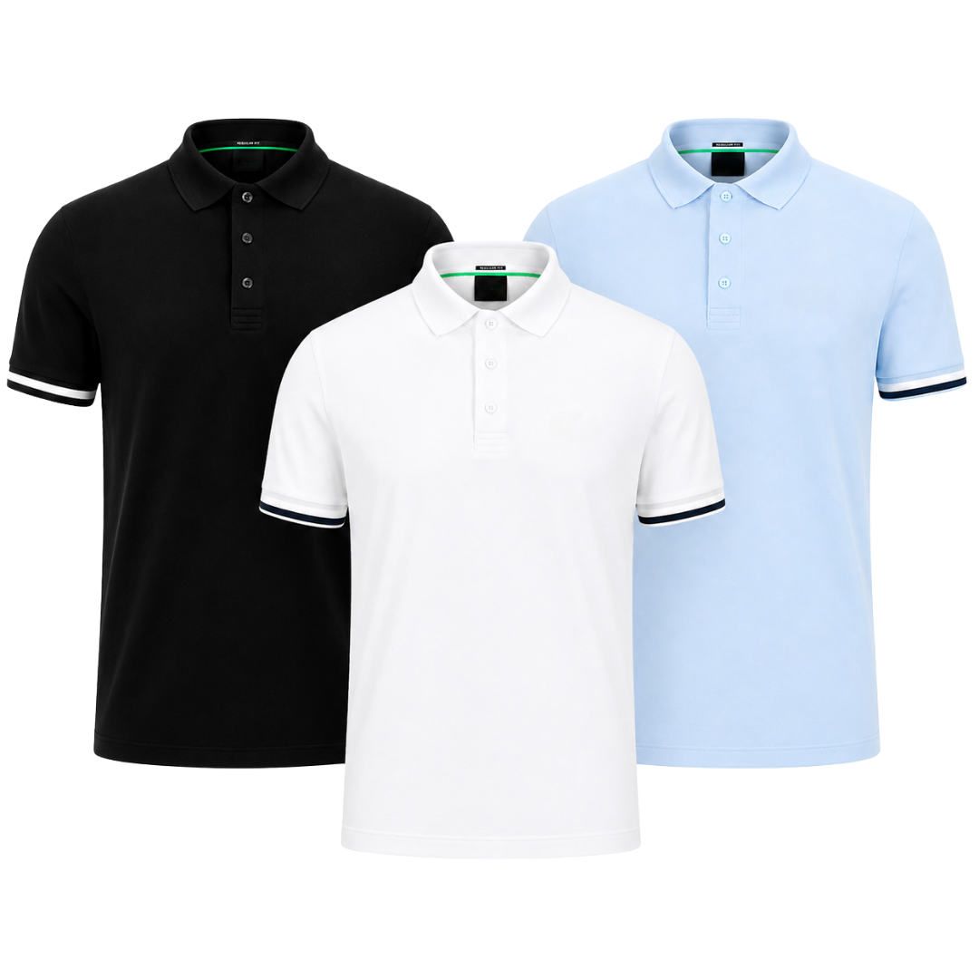 3-Pack Classic Polo Shirts